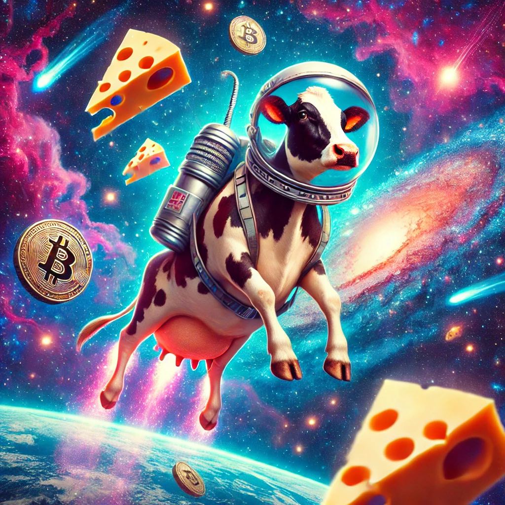 Swiss cow in space